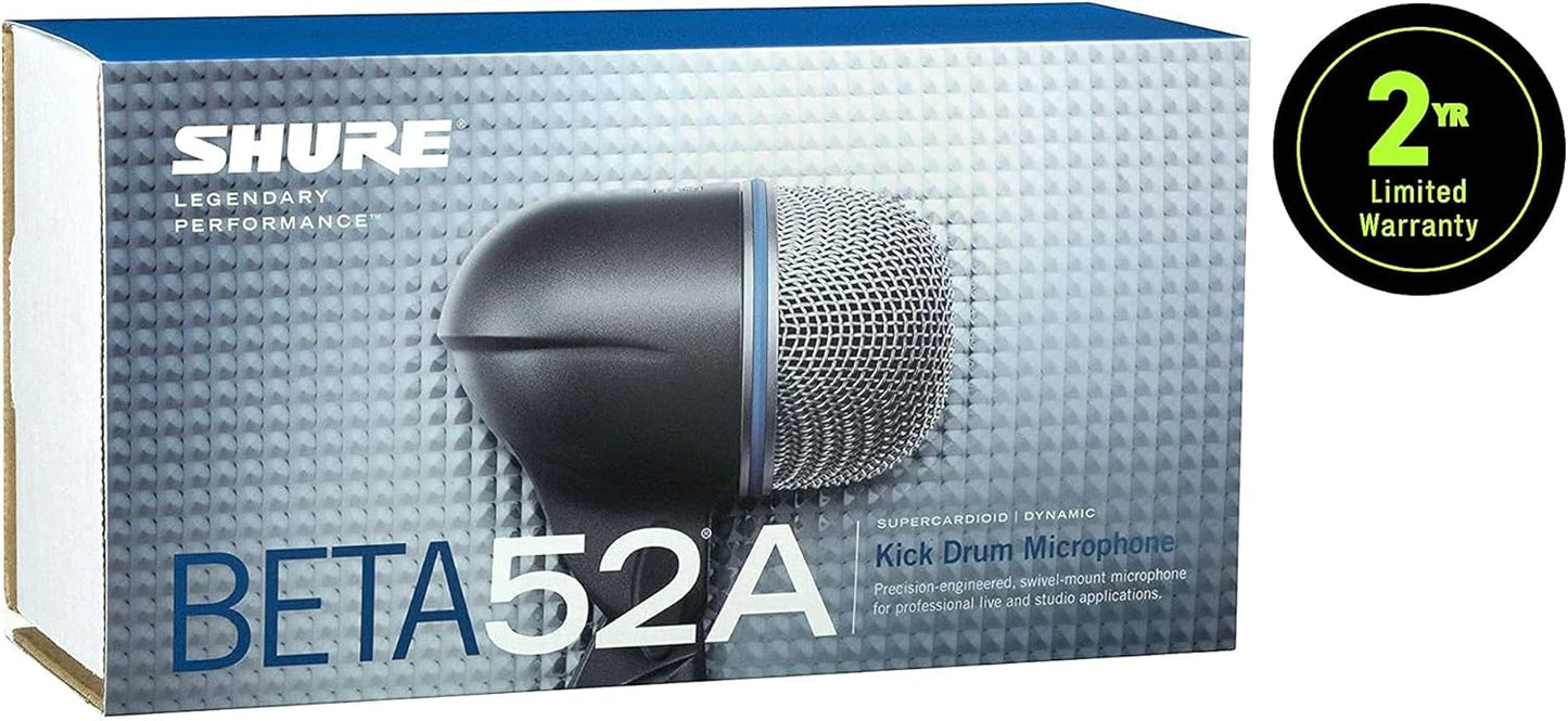 Shure BETA 52A Supercardioid Dynamic Kick Drum Microphone