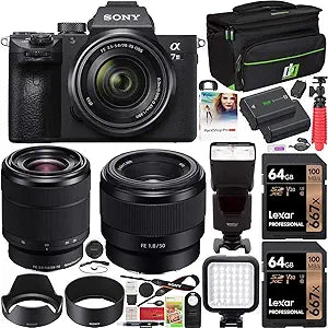 Sony E9SNILCE7M3KB a7III Mirrorless Camera 2 Lens Kit Bundle
