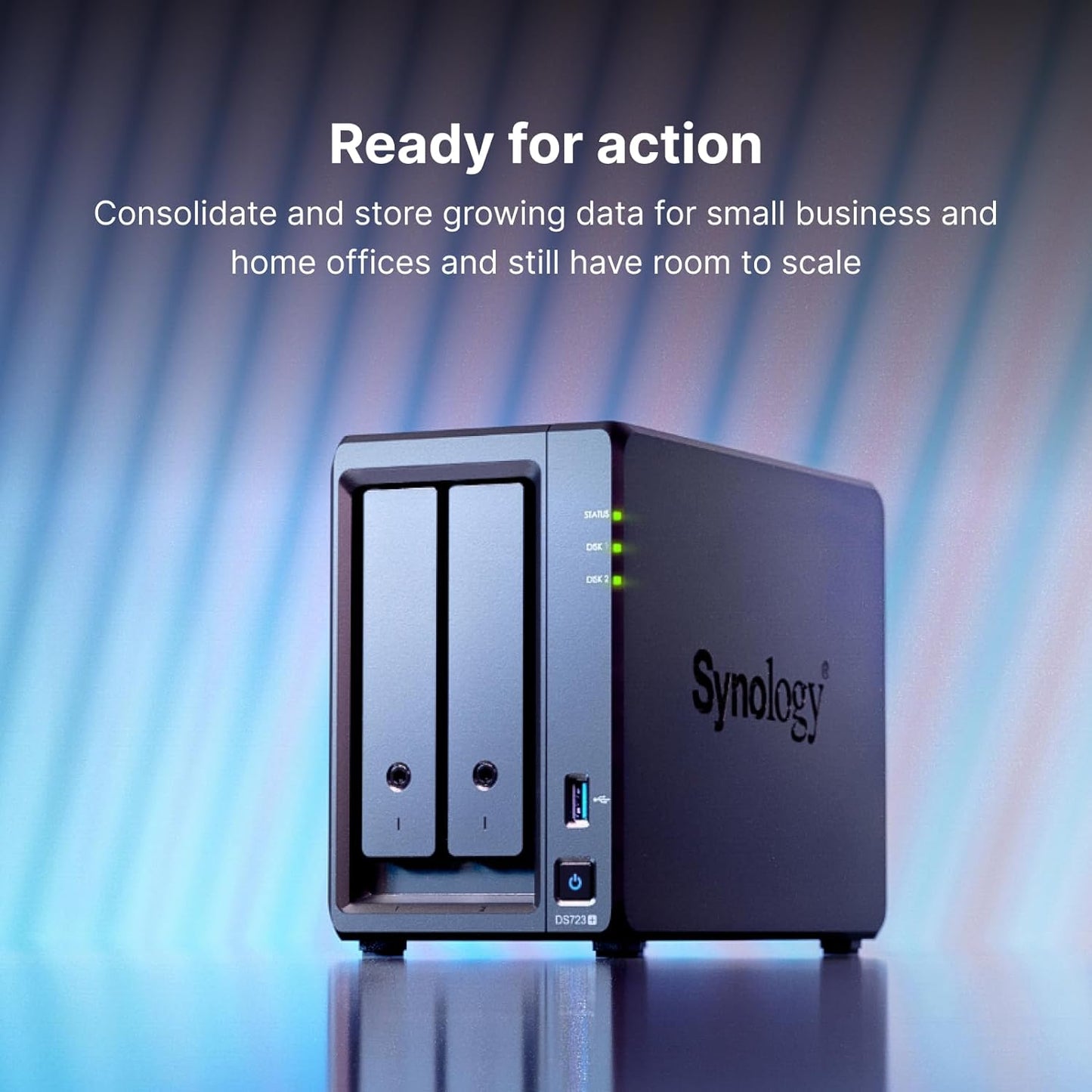 Synology DS723+ 2-Bay DiskStation - NAS Enclosure (Diskless)