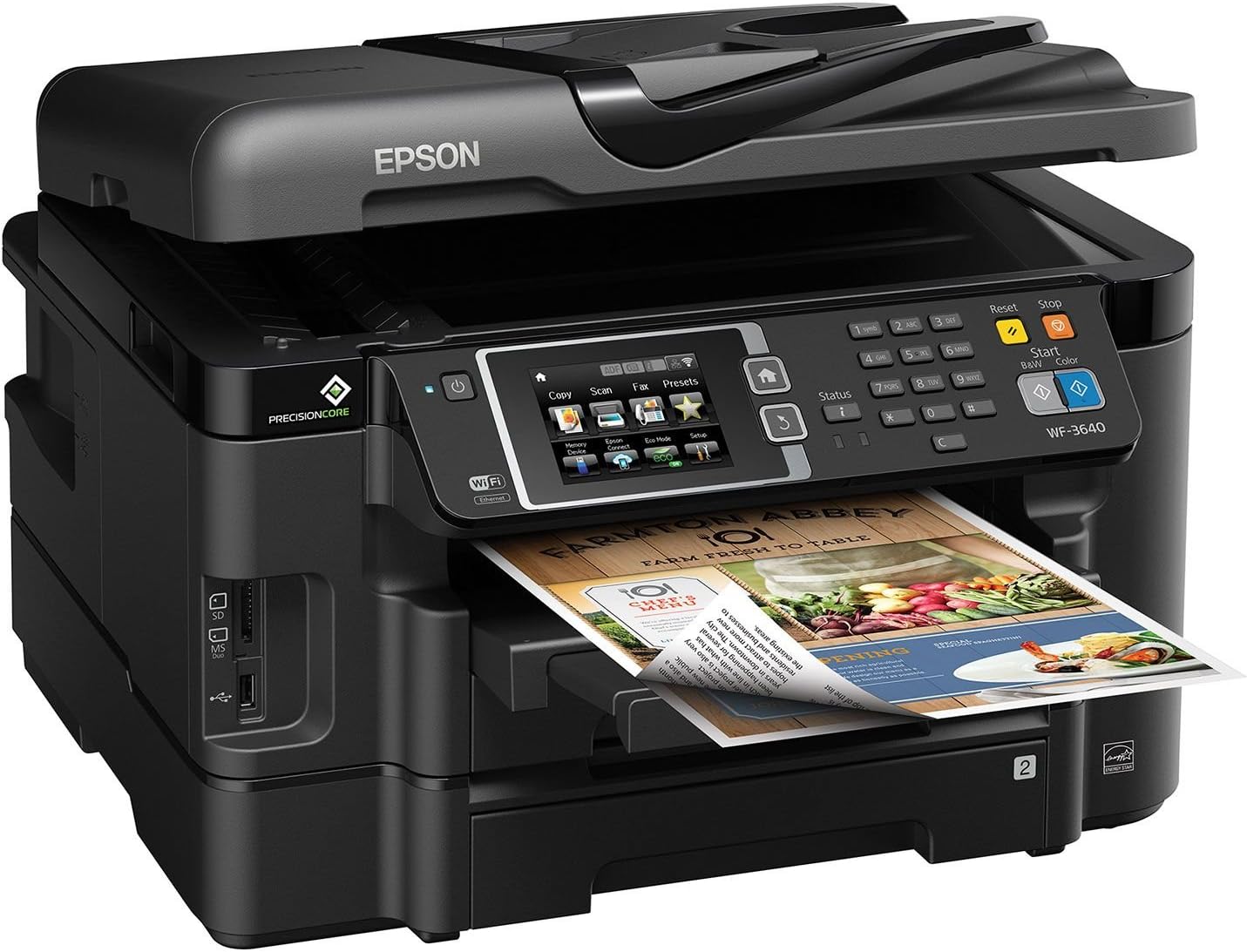 Epson WF-3640 Wireless All-in-One Inkjet Printer