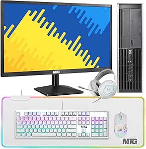 HP Generic i5 Desktop PC 8GB 500GB & 24" Monitor (Renewed)
