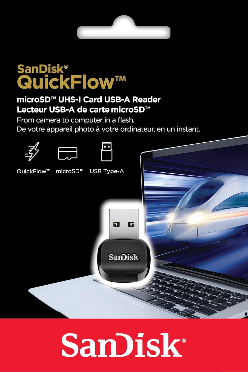 SanDisk SDDR-B731 QuickFlow MicroSD UHS-I USB Reader