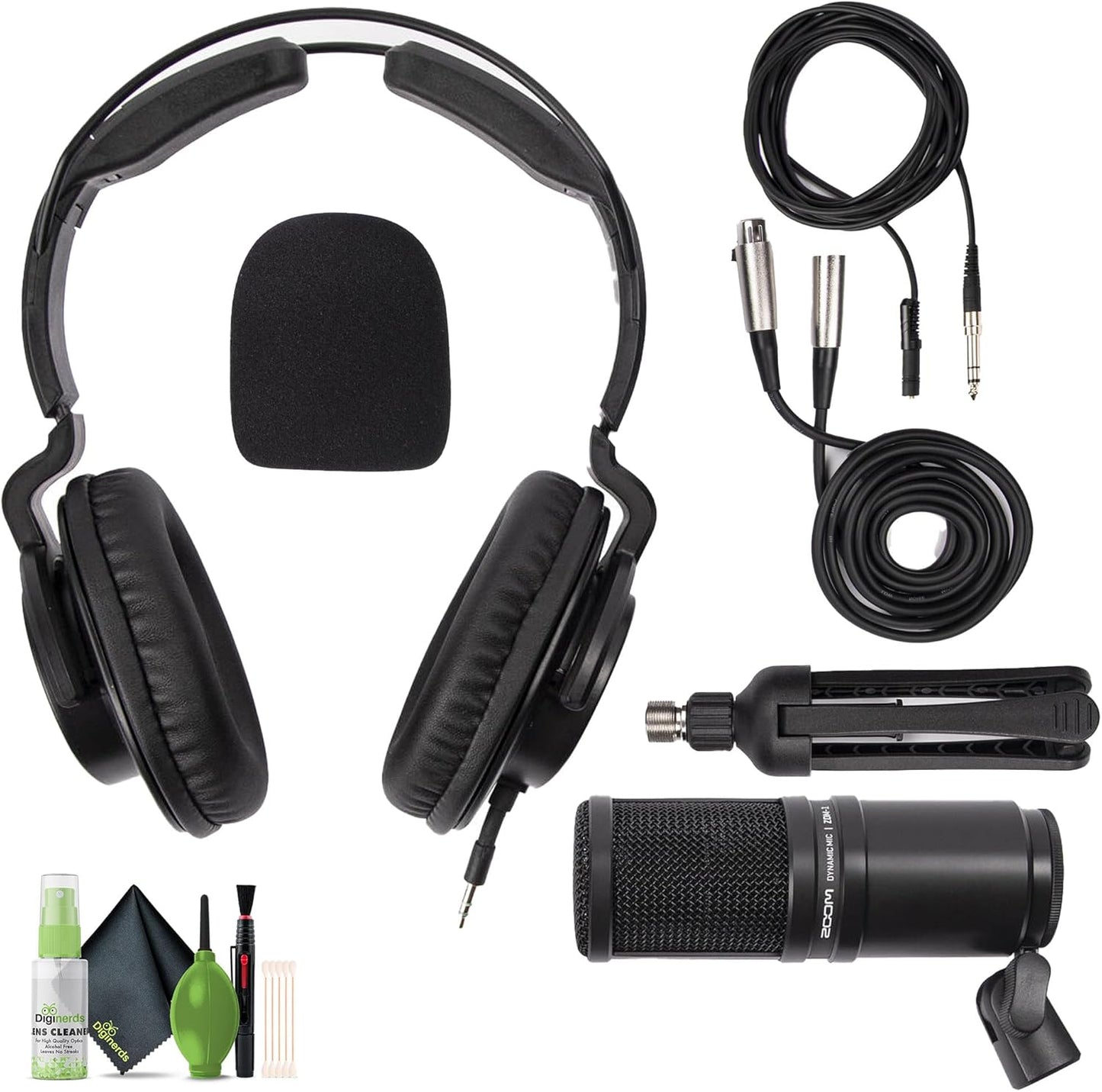 Zoom ZDM-1 Podcast Mic Pack Dynamic Microphone Kit