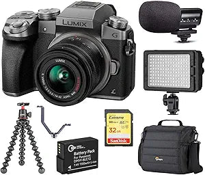 Panasonic DMC-G7 4K Mirrorless Camera 14-42mm Lens Bundle
