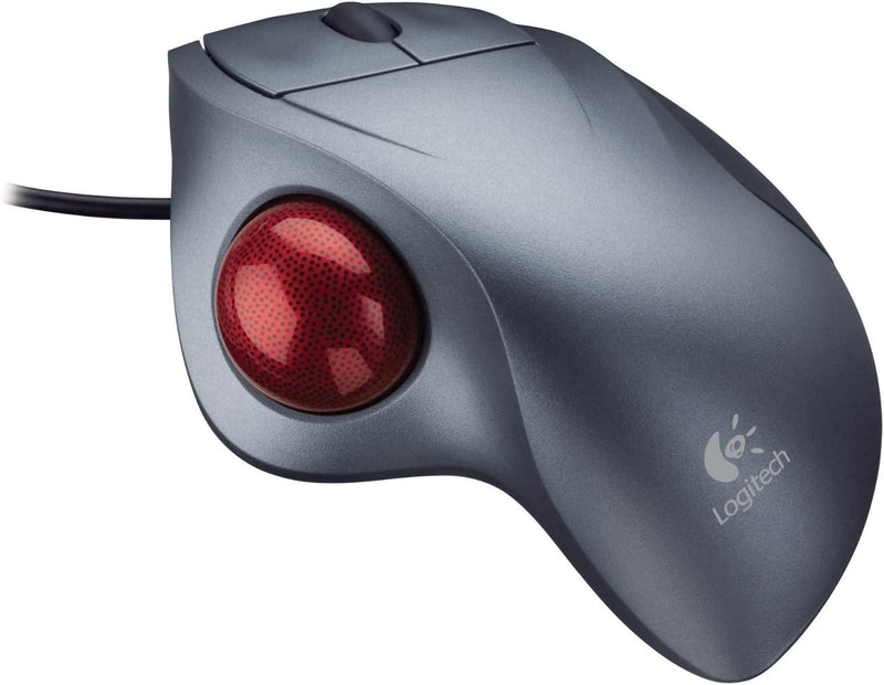 Logitech 904353-0403 Trackman Wheel Optical Trackball - Silver — main product image
