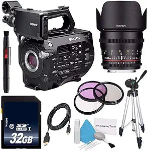 Sony SONPXWFS7 Camcorder: International Model, 32GB Card