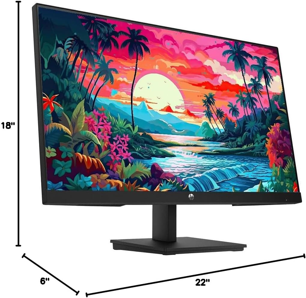 HP 196548194131 24" FHD Monitor - IPS, AMD FreeSync, VESA