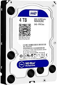 Western Digital WD40EZRZ-20PK Blue 4TB Internal Hard Drive (Renewed)
