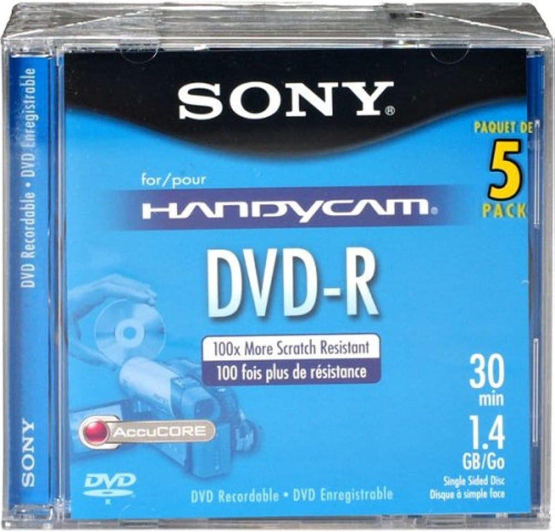 Sony 5DMR30R1H 8cm DVD-R Disc 5-Pack — main product image