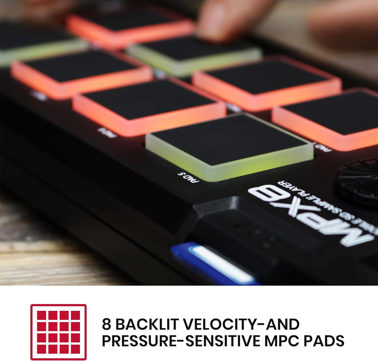 Akai MPX8 Portable Sample Pad Controller MIDI SD