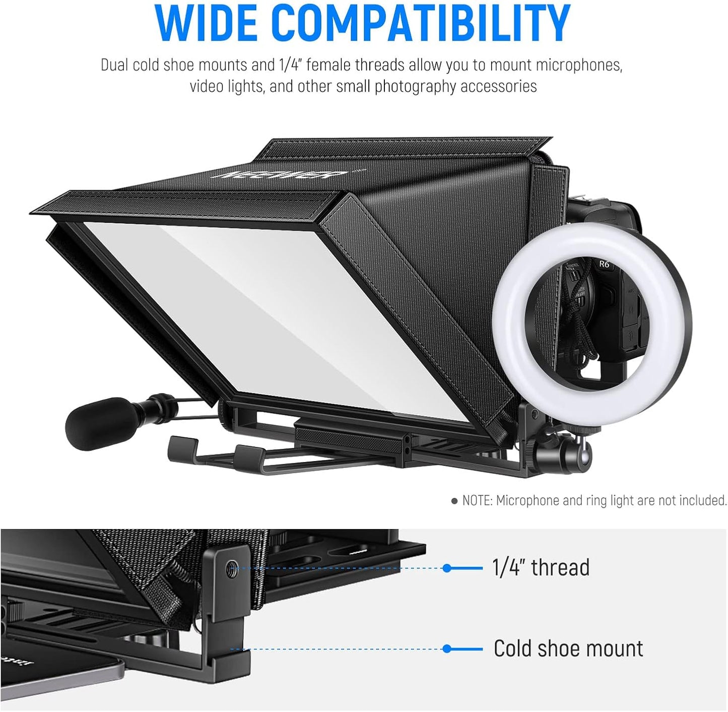 Neewer 10101278 Aluminum Teleprompter with Remote Control