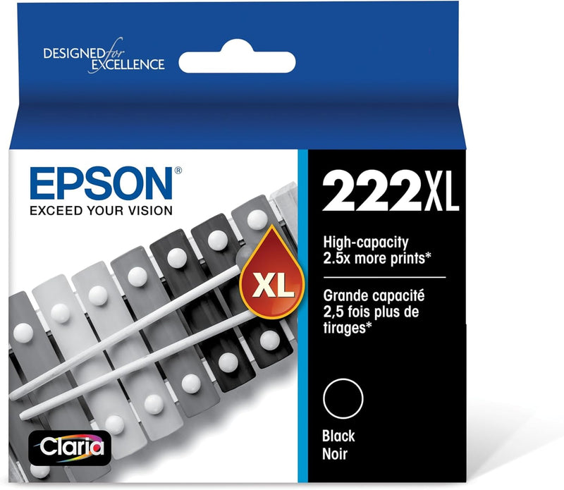 Epson T222XL120-S High Capacity Black Ink Cartridge — main product image