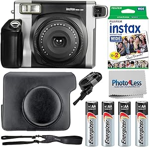 Fujifilm Instax Wide 300 Camera Bundle: Film, Batteries, Case