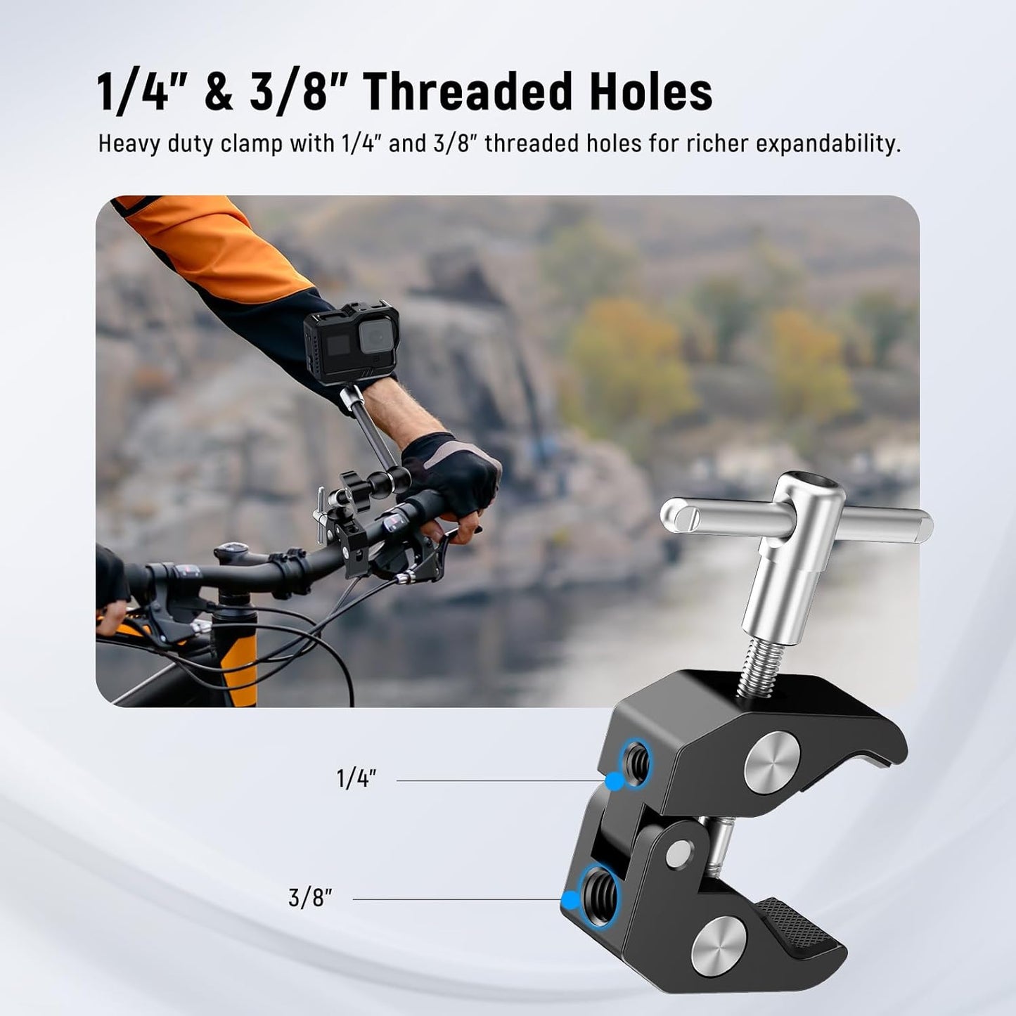 Neewer 10099610 9.8" Magic Arm Super Clamp