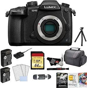 Panasonic DC-GH5KBODY Lumix GH5 Mirrorless Camera Bundle