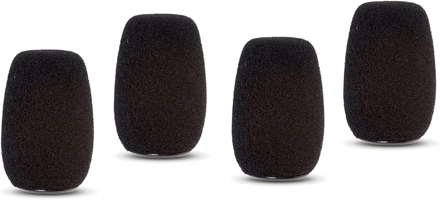 Shure ACVG4WS-B Centraverse Gooseneck Microphone Windscreens Black (4-Pack)