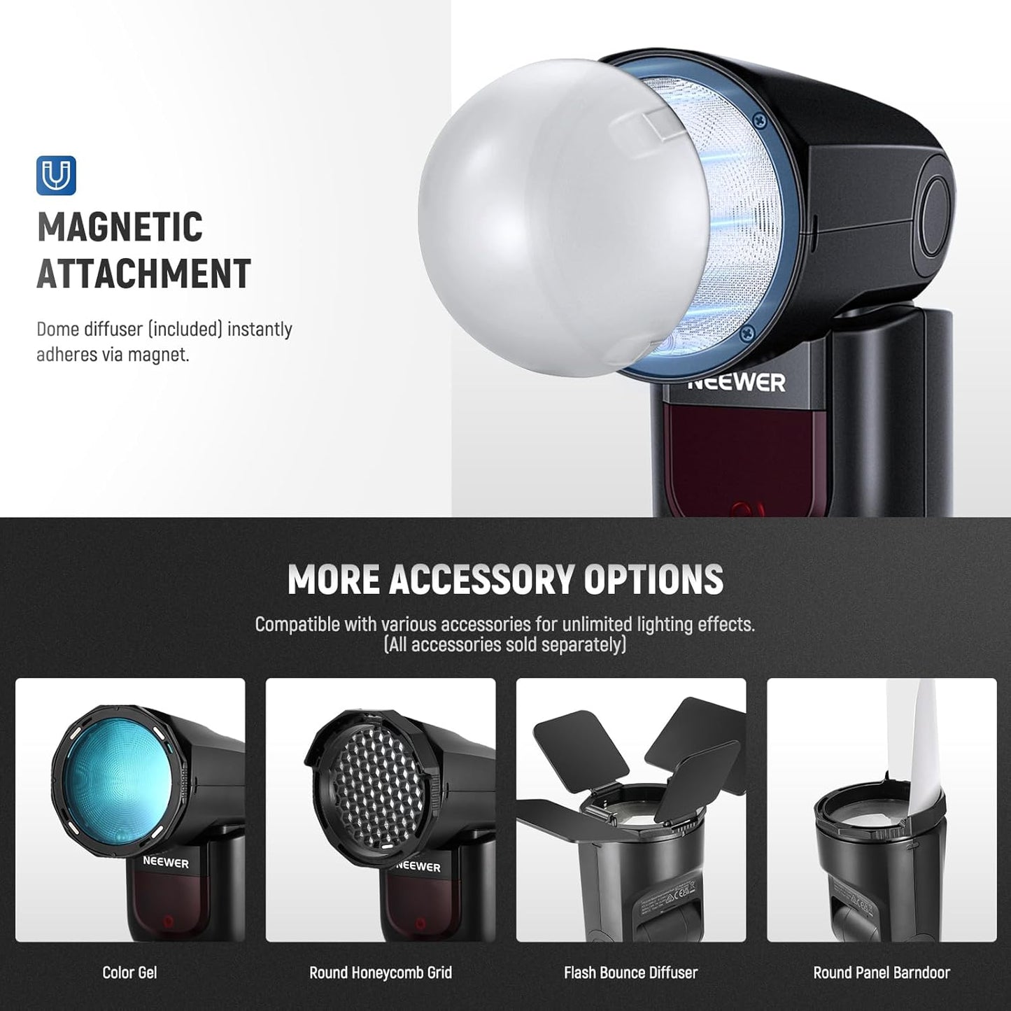 Neewer Z1-N TTL Round Head Flash Speedlite Nikon