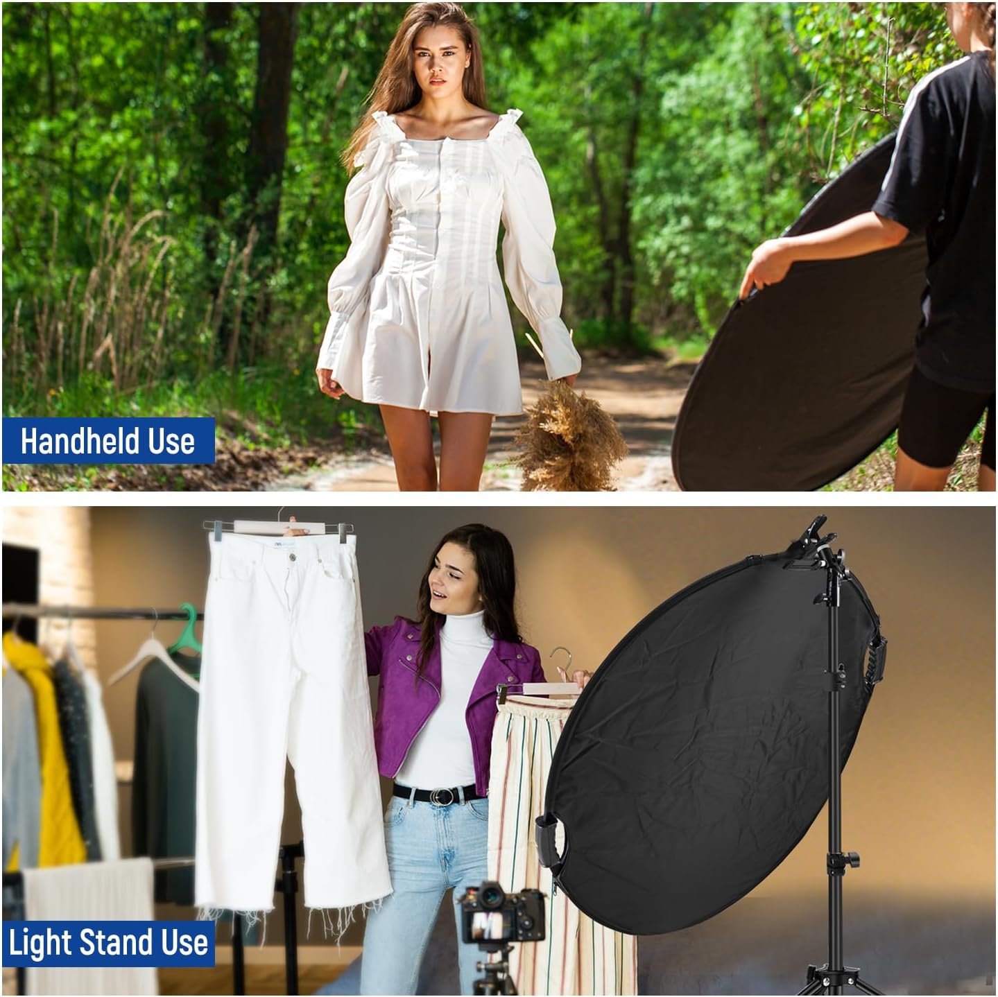 Neewer 90101292 43" 5-in-1 Light Reflector w/ Clamp
