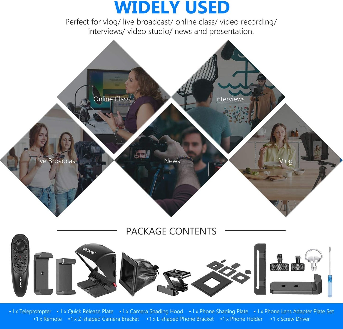 Neewer 10098293 X1 Mini Teleprompter
