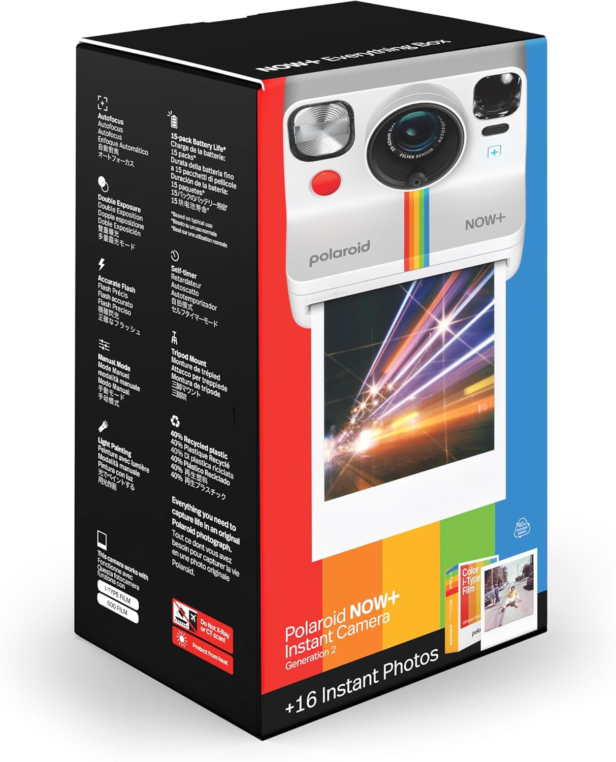 Polaroid Now+ Gen 2 Instant Camera + Film Bundle