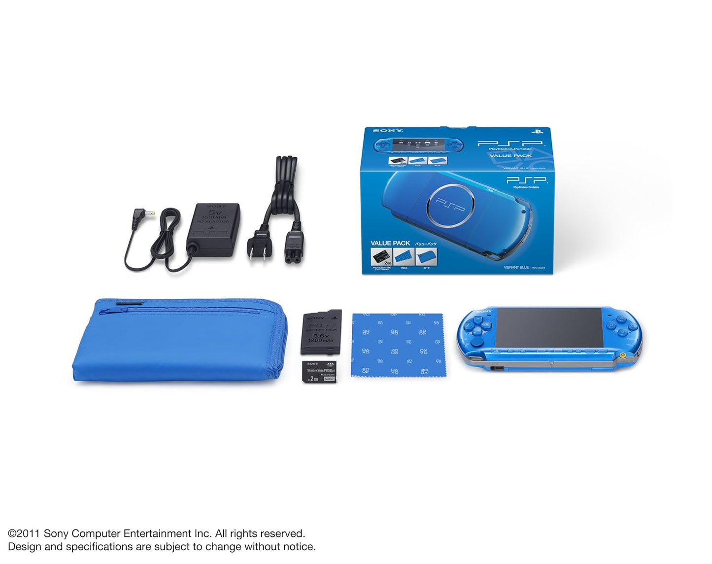 Sony PSP-3000 Vibrant Blue Japan Import Console