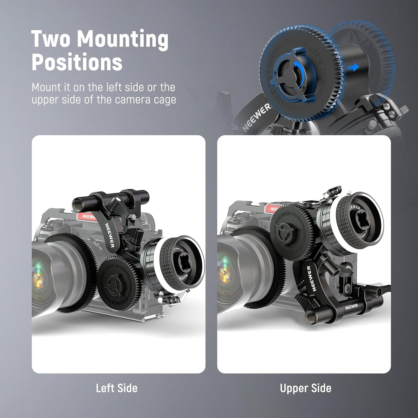 Neewer 10102693 M0.8-65T Follow Focus Gear