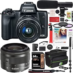 Canon E4CNEOSM50K1545 EOS M50 Mirrorless Camera Kit