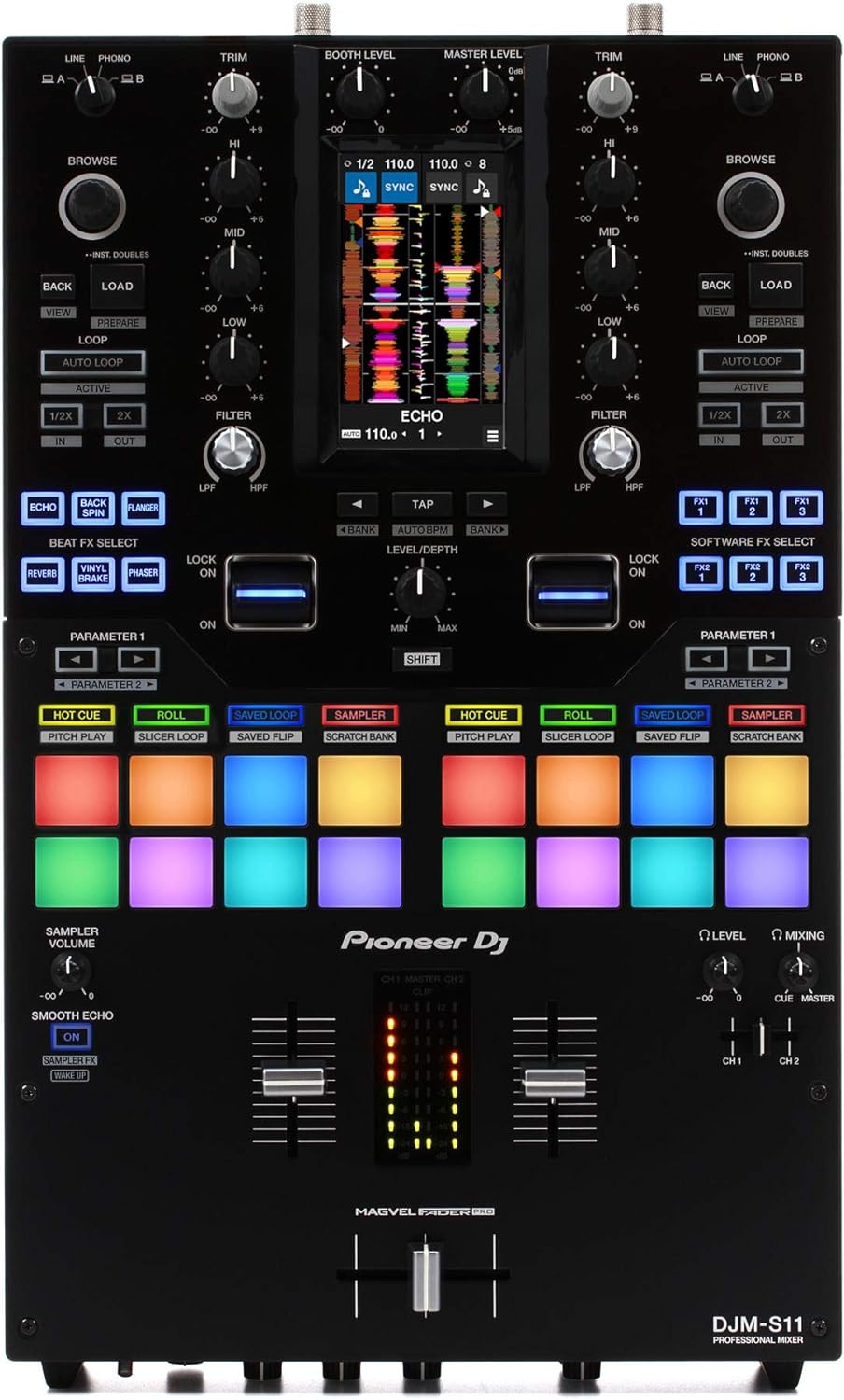 Pioneer DJ DJM-S11 2-Channel Serato DJ Mixer