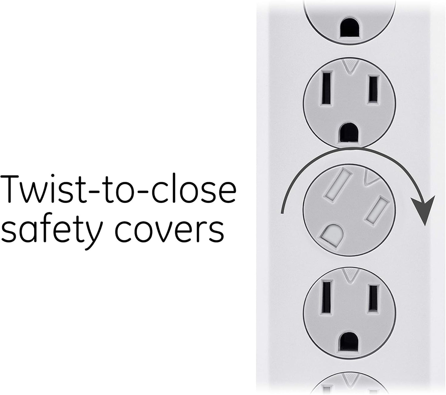 GE DFTQ-R193 6-Outlet Surge Protector 4-Pack - 15ft Cord