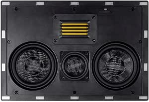 Monoprice 124431 Amber Series Carbon Fiber In-Wall Center Speaker — main product image