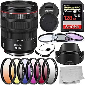 Canon RF 24-105mm f/4L IS USM Lens Bundle - Renewed