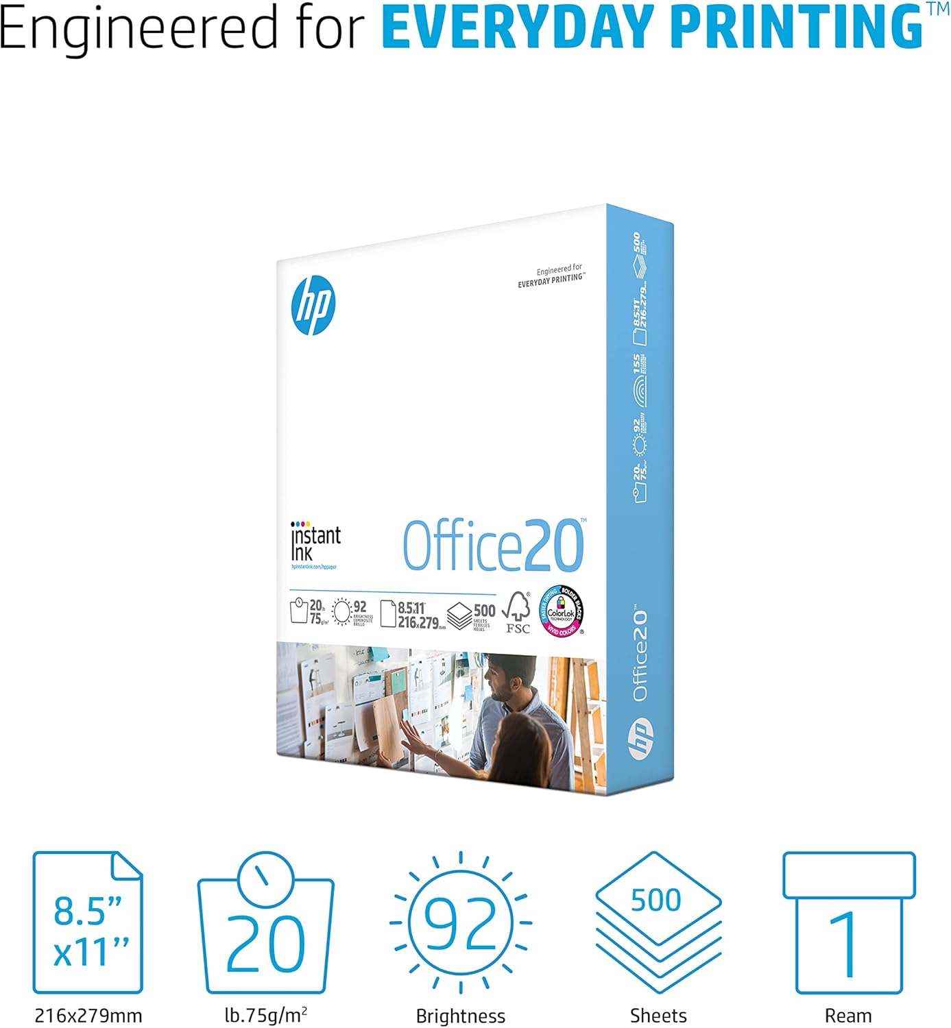 HP 112150R Office 20 lb Copy Paper - 500 Sheets