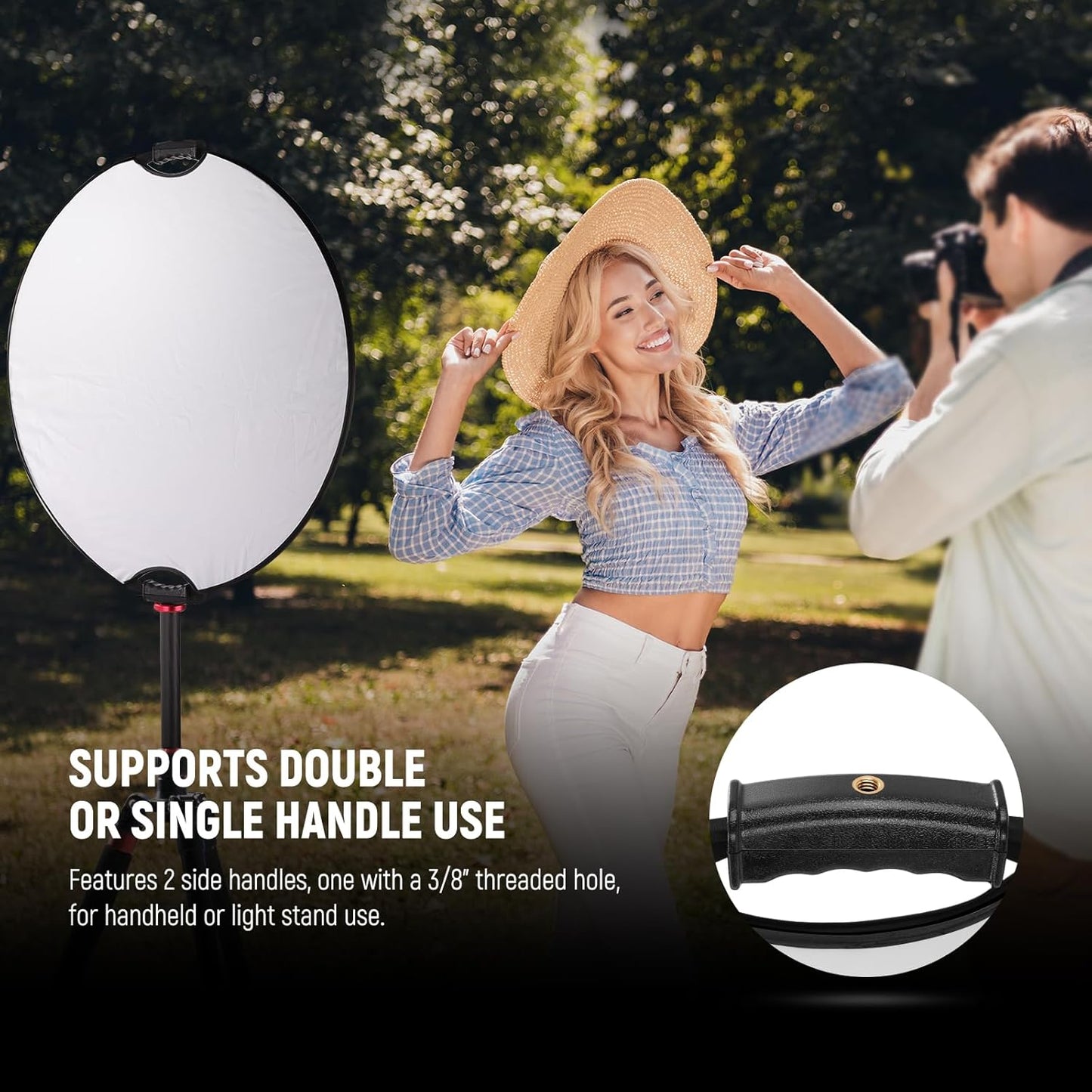 Neewer RF-56II 5-in-1 Photography Reflector with Clamp
