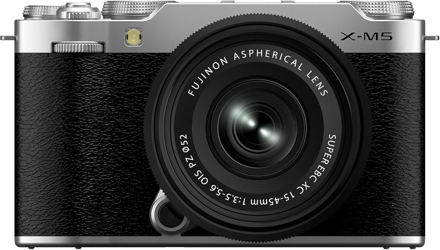 Fujifilm 16900771 X-M5 Mirrorless Camera Kit - Silver