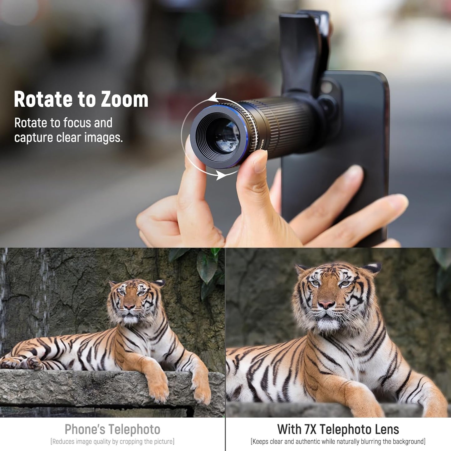 Neewer 10104550 7X Telephoto Phone Lens 17mm Thread