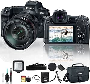 Canon 3075C012 EOS R Mirrorless Camera 24-105mm Lens Bundle