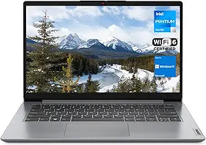 Lenovo 1i Pentium Laptop, 14" HD, 4GB RAM, 128GB eMMC