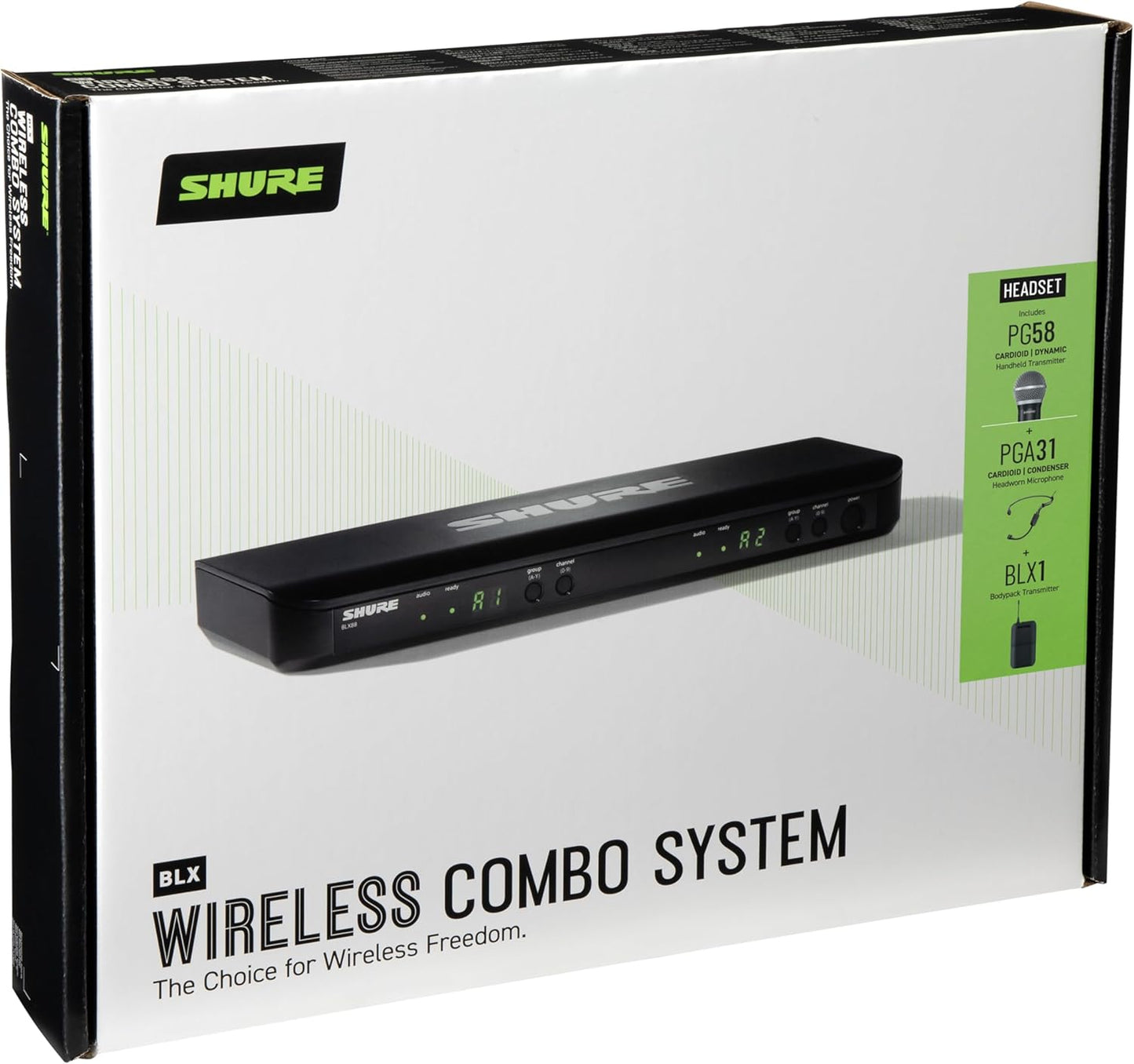 Shure BLX1288/P31-H10 Wireless Microphone System - Dual Channel