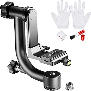 Neewer 90090857 Gimbal Tripod Head with Cleaning Kit
