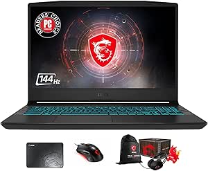 MSI Crosshair15412 i7 RTX 3050 Ti Gaming Laptop Bundle
