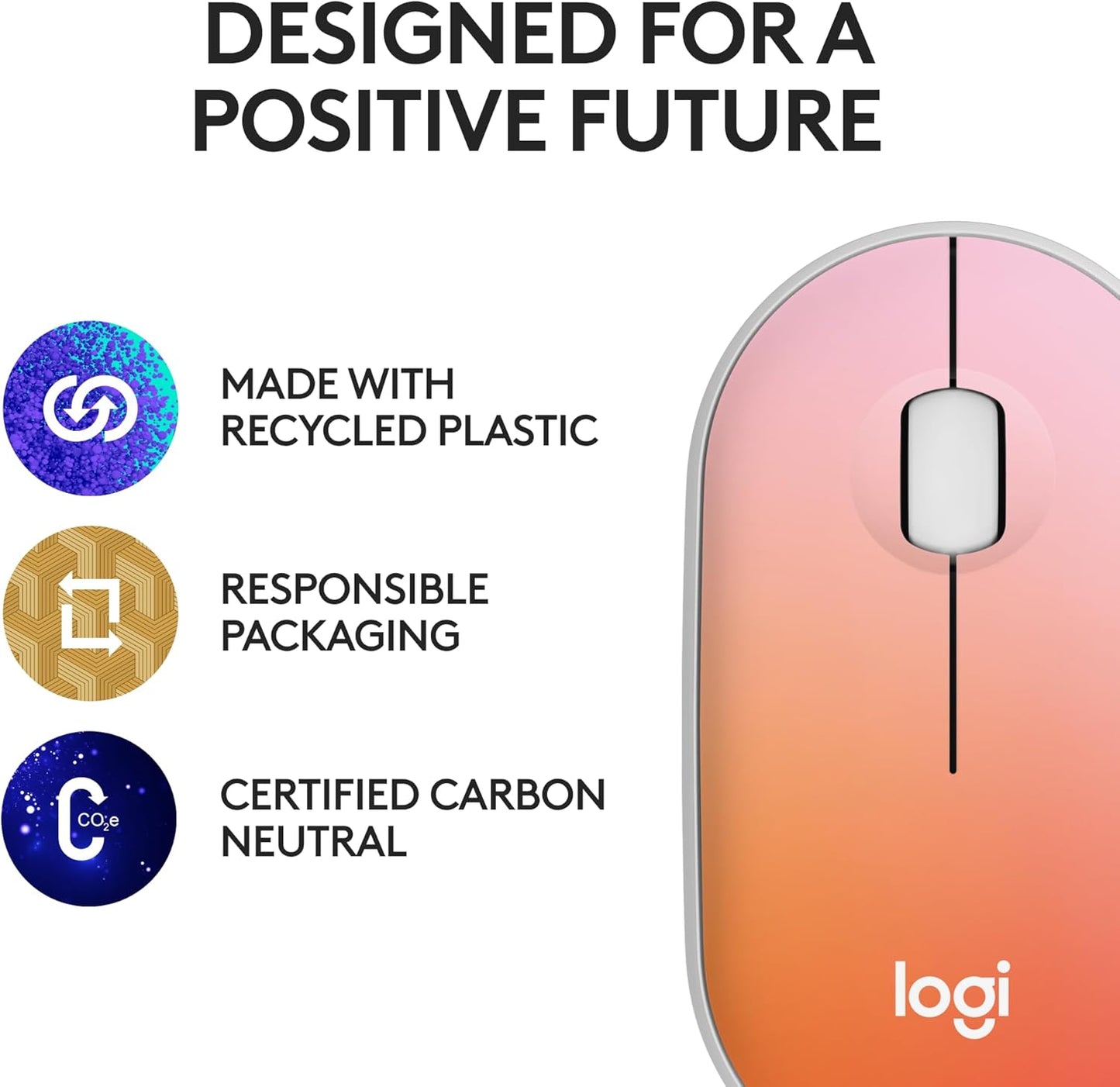 Logitech 910-007289 M340 Tropical Sunrise Silent Wireless Mouse