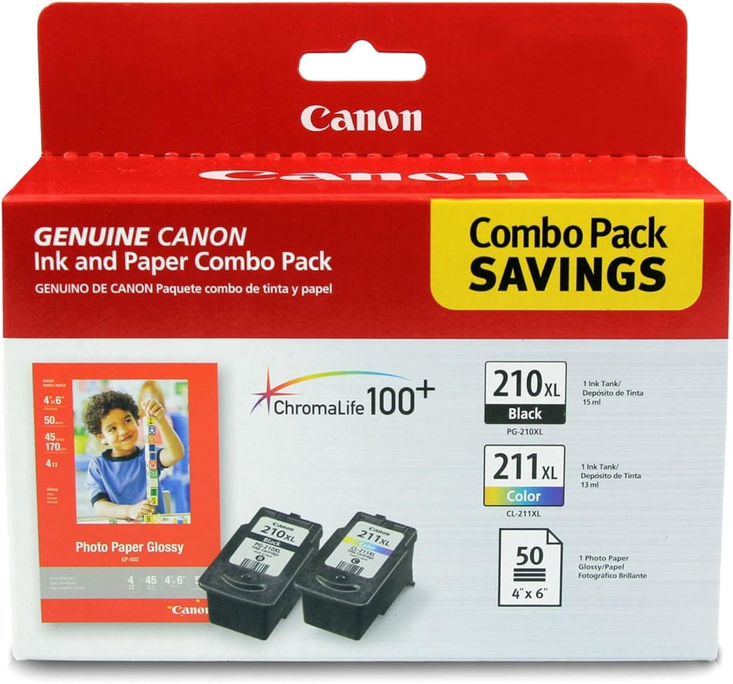 Canon 2973B004 PG-210 XL/CL-211 XL Ink Value Pack