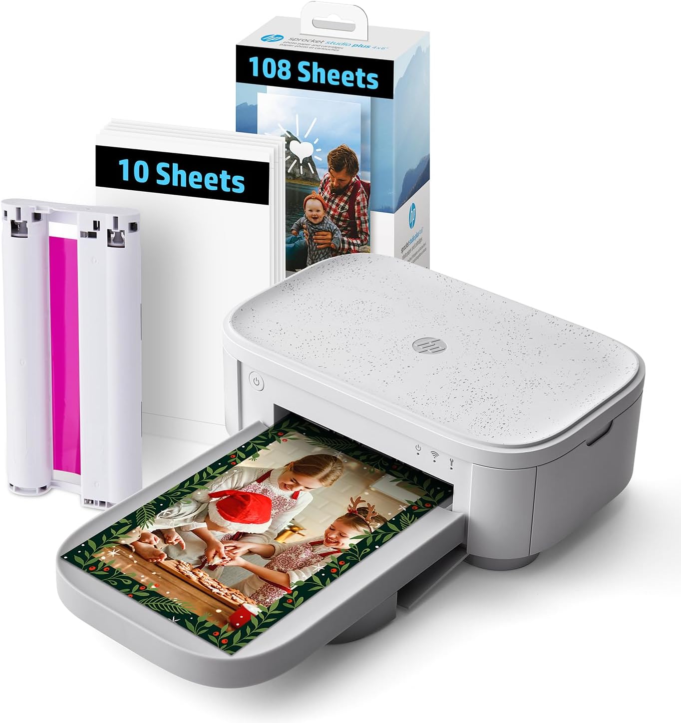 HP AMZNBHPISPSP Sprocket Studio Plus 4x6 Instant Photo Printer