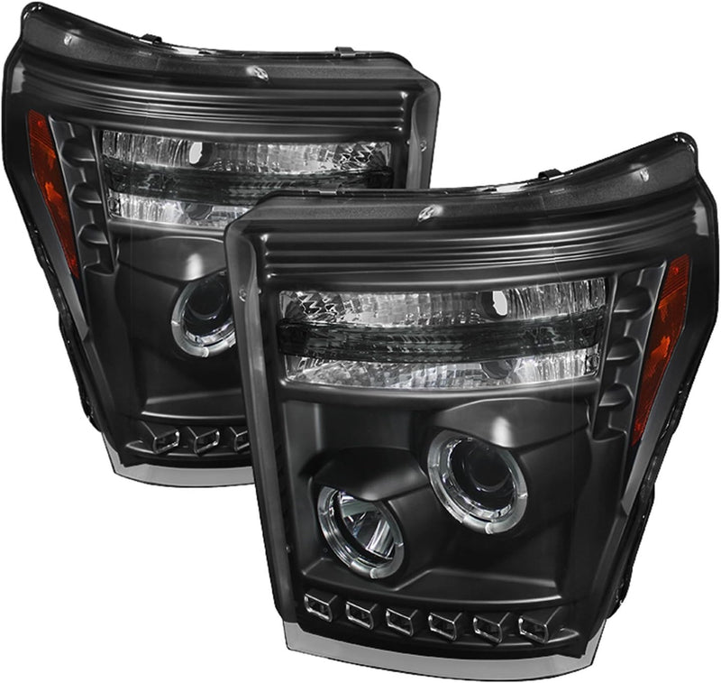 Spyder PRO-YD-FS11-HL-BK F-250/350 LED Halo Projector Headlights — main product image