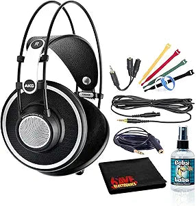 AKG K702 Open-Back Studio Headphones Bundle