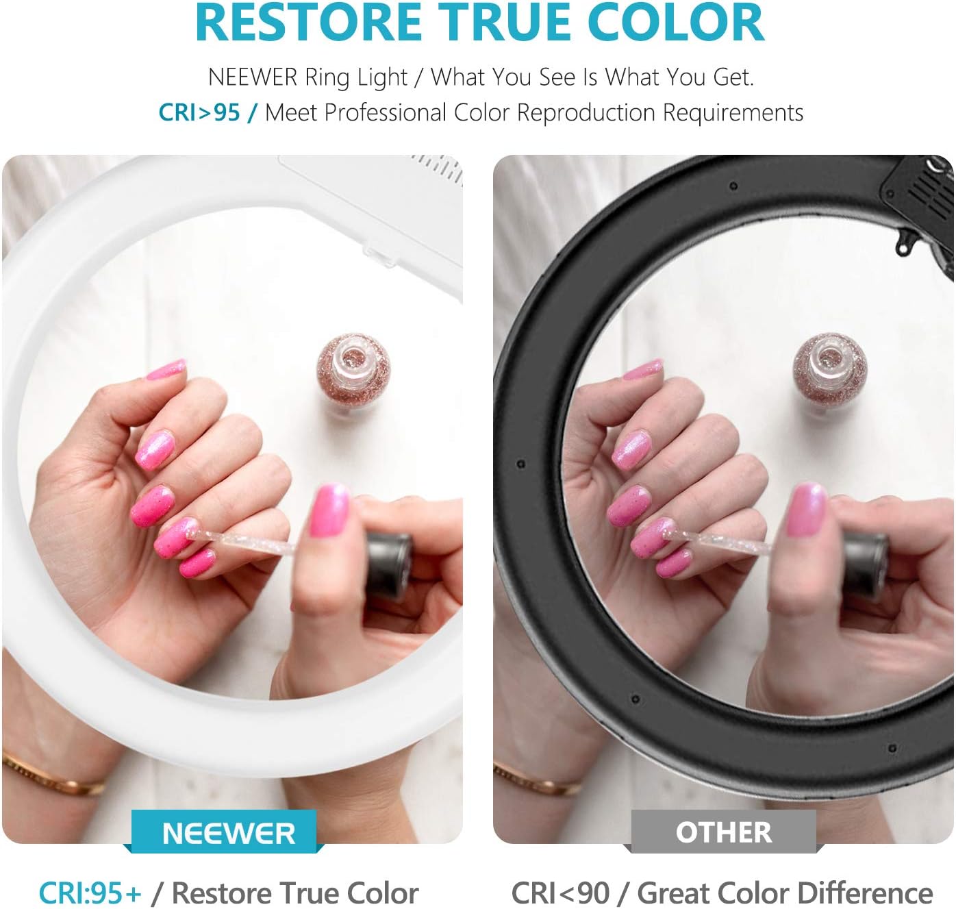 Neewer 10093389 18 inch LED Ring Light Stand Kit