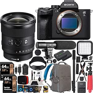 Sony E40SNILCE7SM3BX8 Alpha a7S III 20mm Lens Bundle