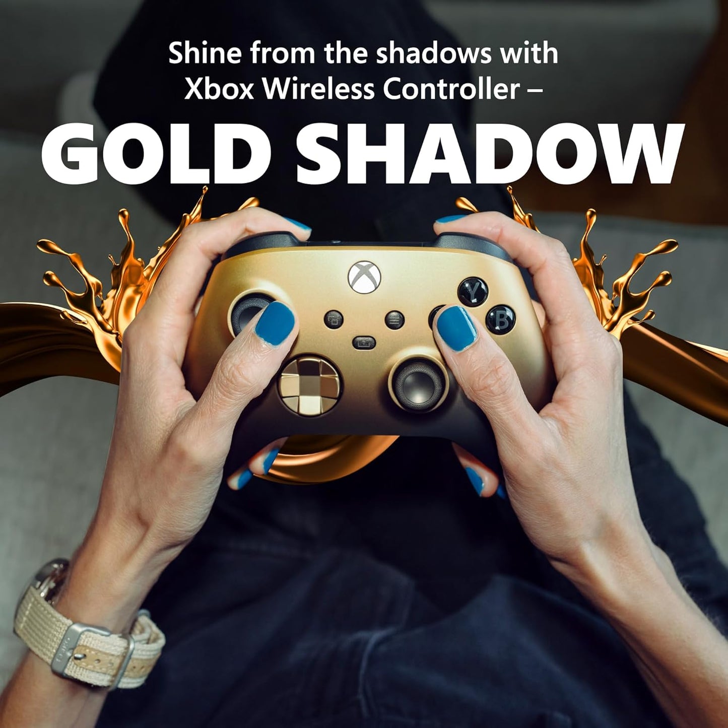 Microsoft QAU-00121 Xbox Wireless Controller Gold Shadow