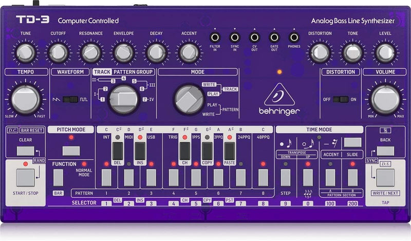Behringer 000-EDU04-00010 TD-3-GP Analog Bass Synthesizer — main product image