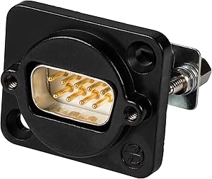 Neutrik NADB9MF-B 9-Pin D-Sub Feed-Through Connector